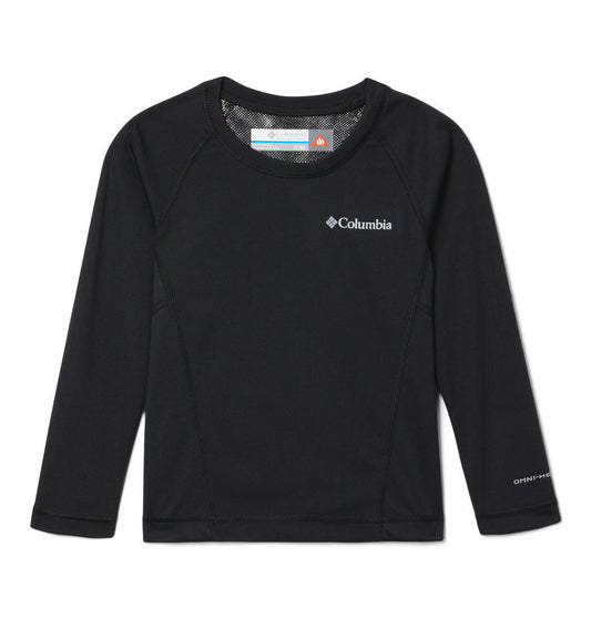 Columbia Kids Unisex Black Midweight Crew 2 Baselayer Top