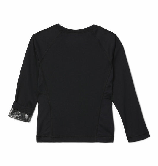 Columbia Kids Unisex Black Midweight Crew 2 Baselayer Top