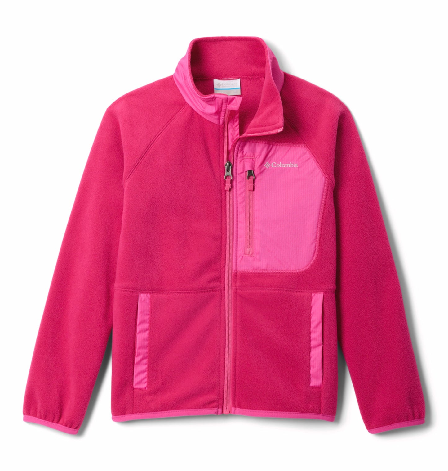 Columbia Kids Unisex Pink Fast Trek V Fleece Jacket