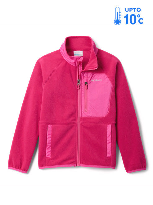 Columbia Kids Unisex Pink Fast Trek V Fleece Jacket