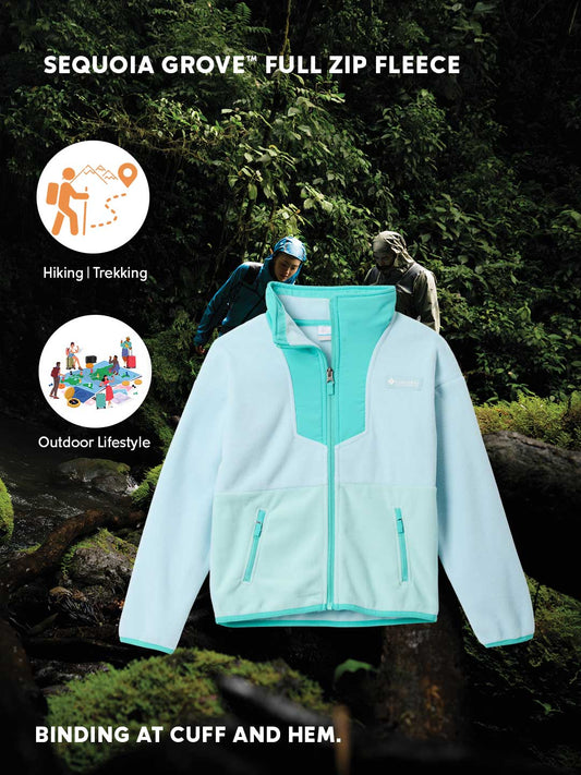 Columbia Kids Unisex Blue Sequoia Grove Fleece Jacket