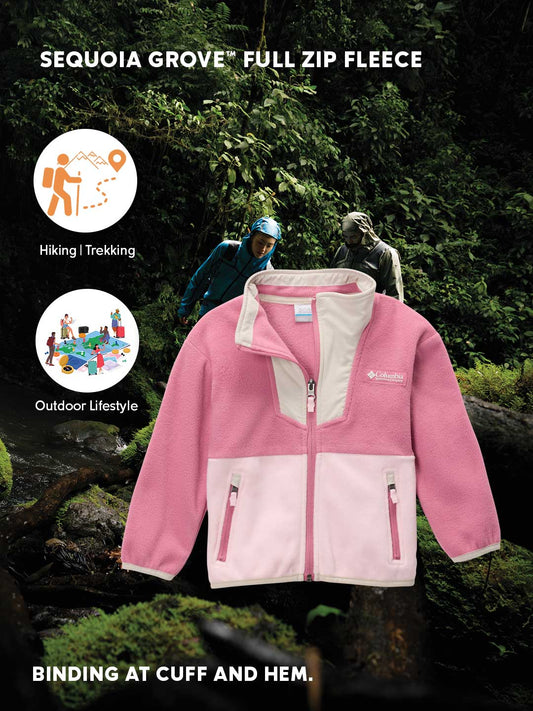 Columbia Kids Unisex Pink Sequoia Grove Fleece Jacket