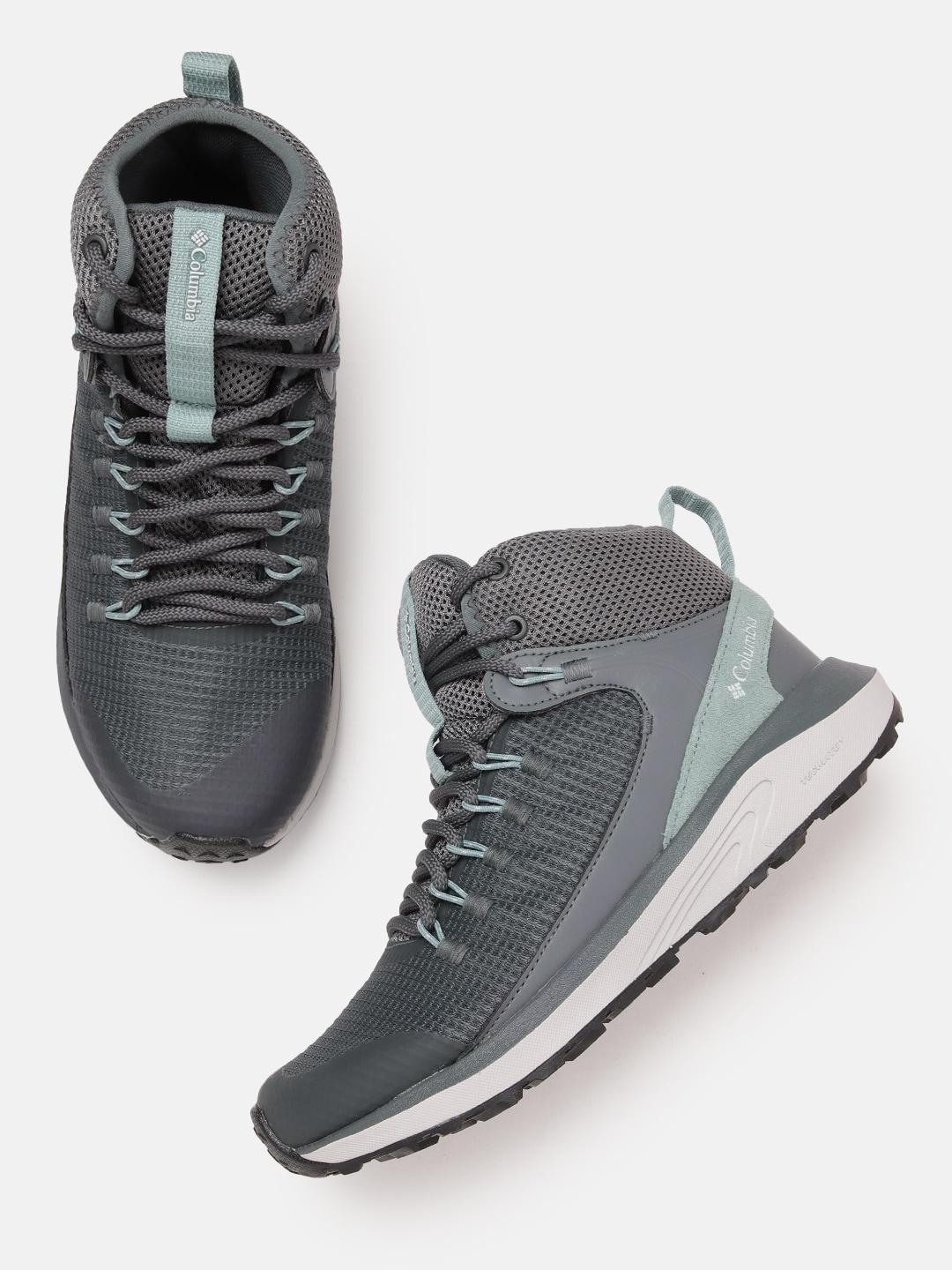 Columbia Women Grey TRAILSTORM MID Water Resistant Shoes