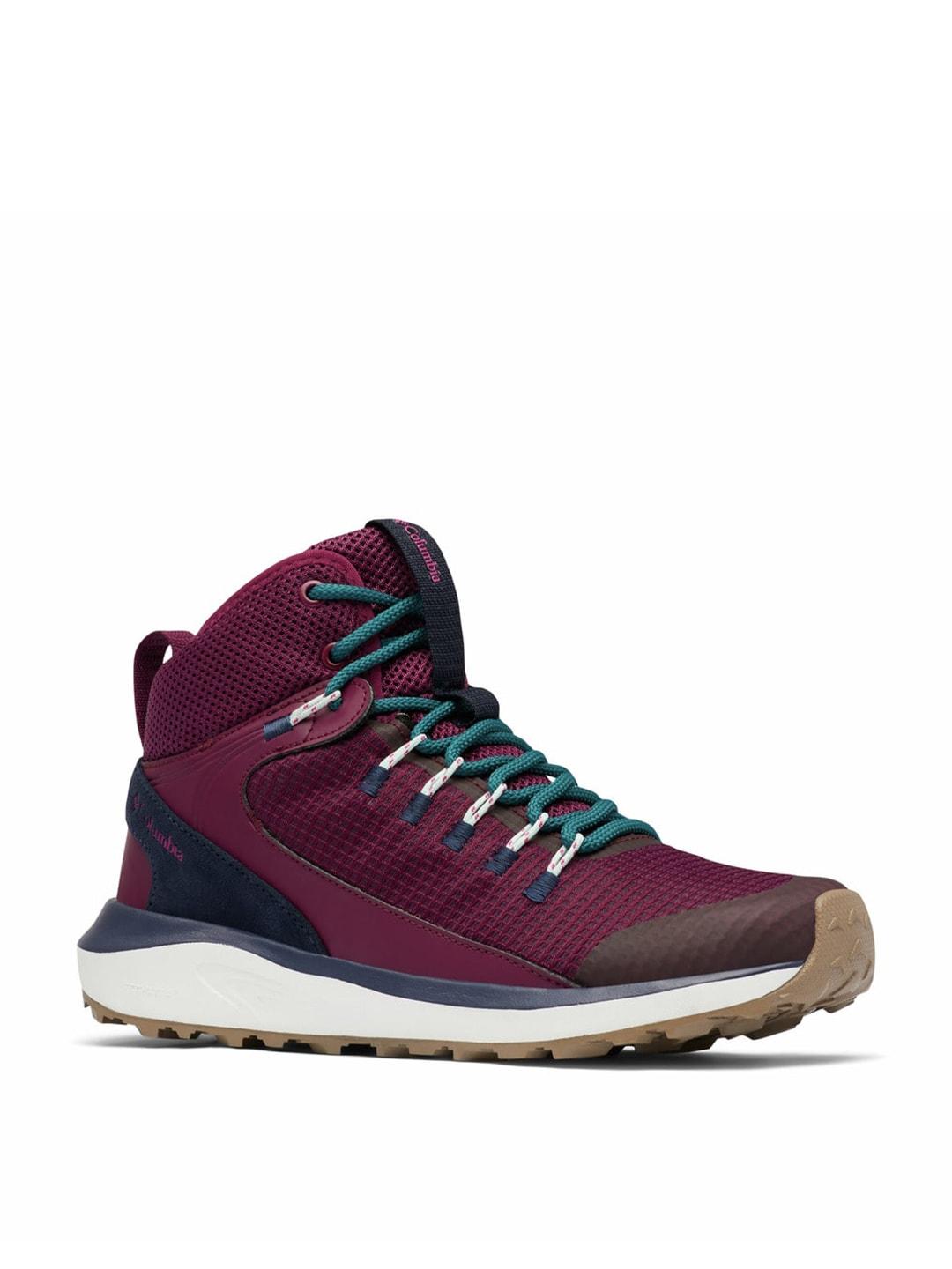 Columbia Women Red TRAILSTORM MID Water Resistant Shoes
