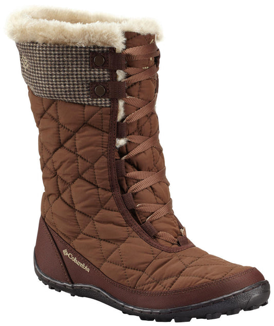 Columbia Women Brown MINX MID II OMNI-HEAT TWEED Water Resistant Shoes