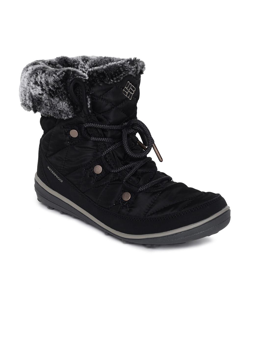 Columbia Women Black HEAVENLY SHORTY OMNI-HEAT Water Resistant Shoes