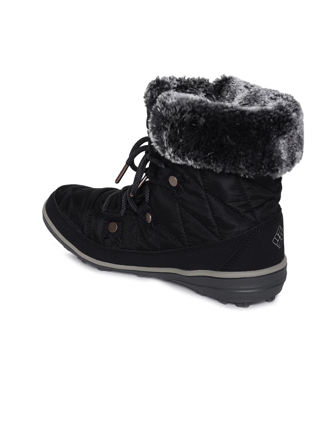 Columbia Women Black HEAVENLY SHORTY OMNI-HEAT Water Resistant Shoes