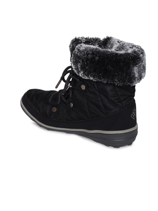 Columbia Women Black HEAVENLY SHORTY OMNI-HEAT Water Resistant Shoes