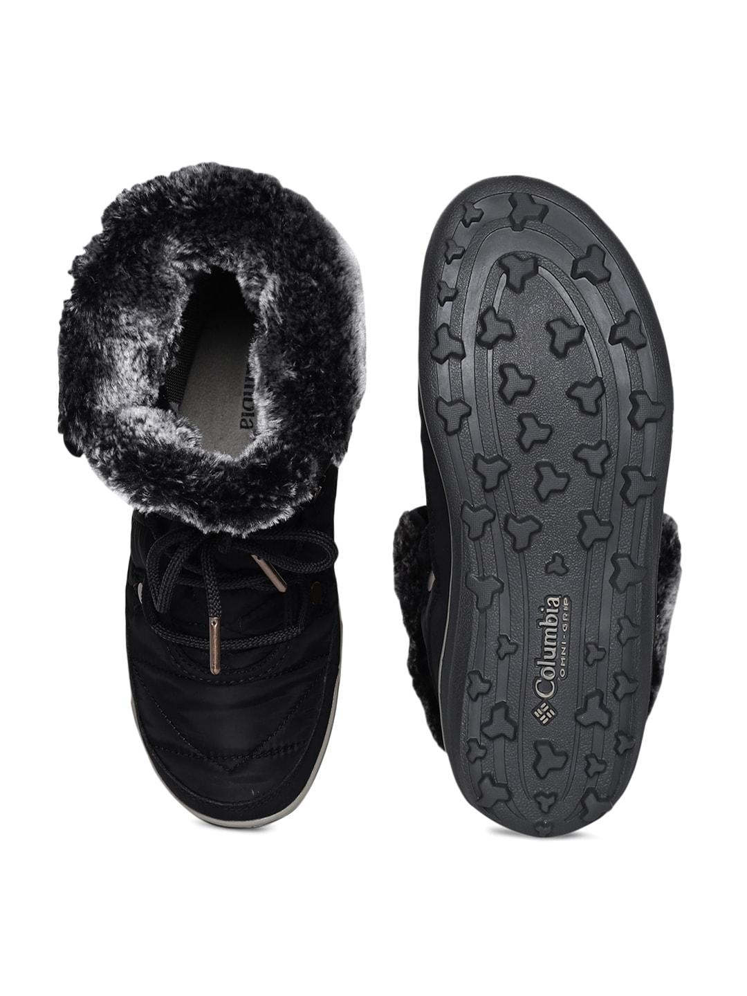 Columbia Women Black HEAVENLY SHORTY OMNI-HEAT Water Resistant Shoes