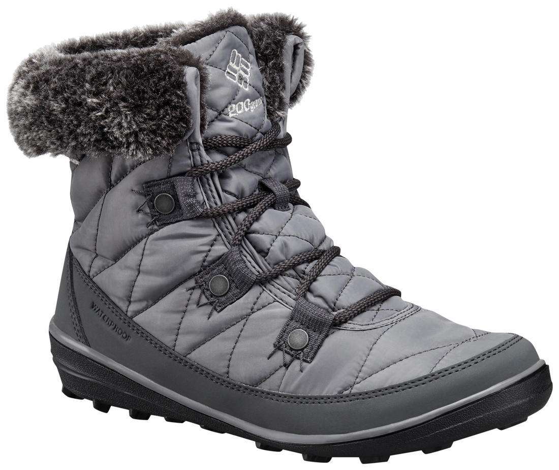 Columbia Women Grey HEAVENLY SHORTY OMNI-HEAT Water Resistant Shoes
