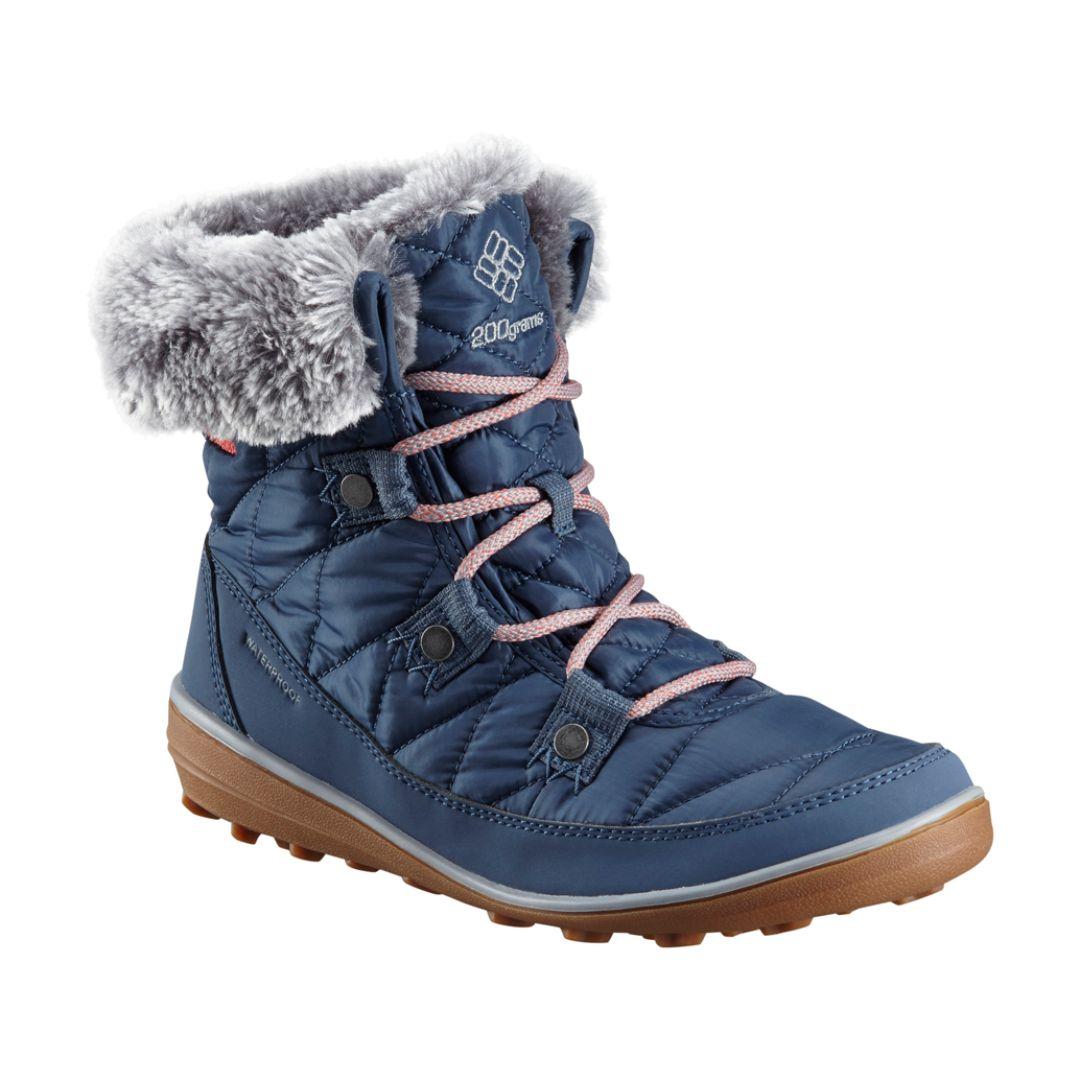 Columbia Women Navy Blue HEAVENLY SHORTY OMNI-HEAT Water Resistant Shoes