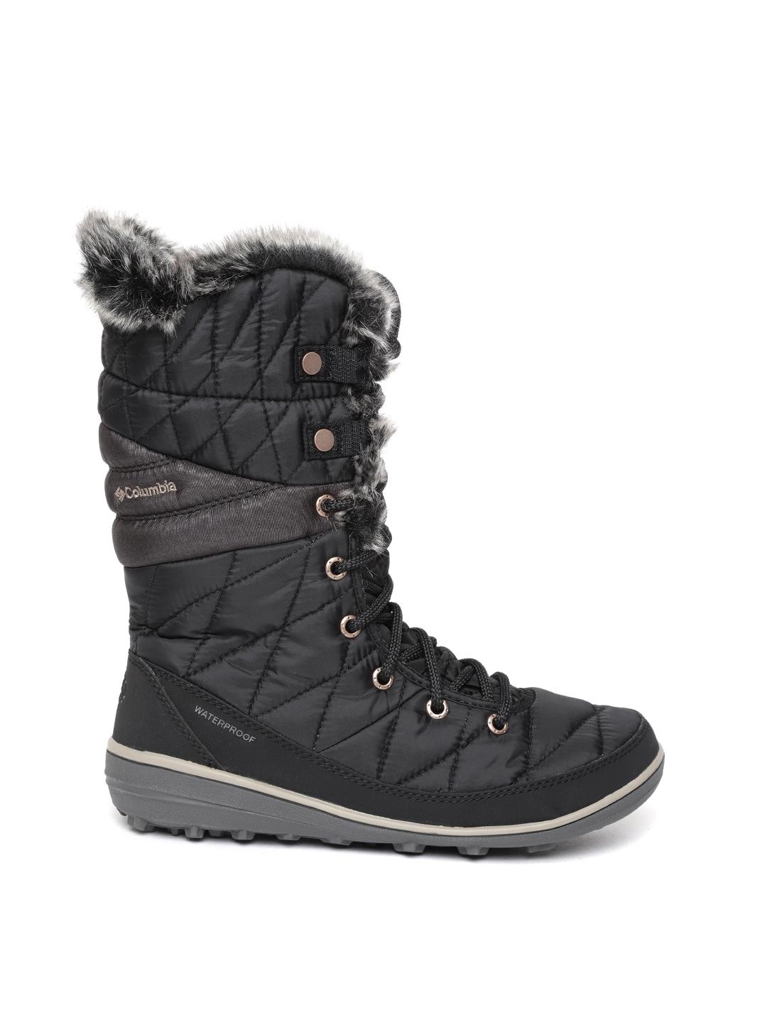 Columbia Women Black HEAVENLY OMNI HEAT Water Resistant Shoes