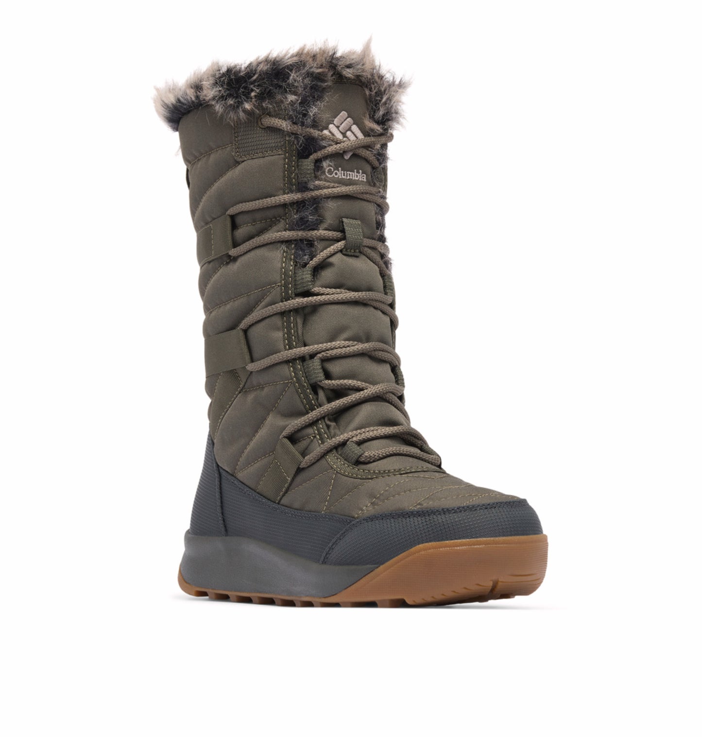 Columbia Women Green OmniHeat Reflective Minx IV Waterproof Snow Sports Boots