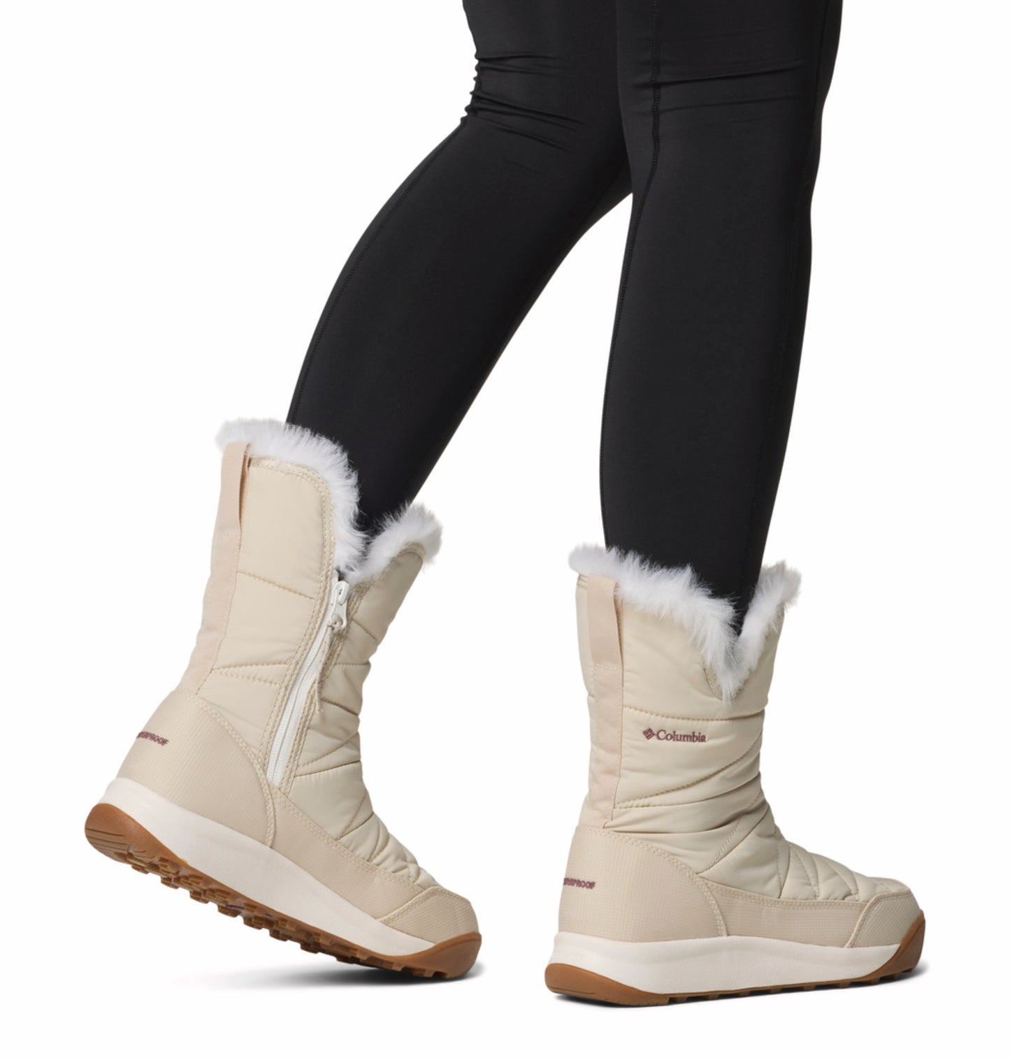 Columbia Women Beige Omni-Heat Reflective Minx Slip V High Shoes