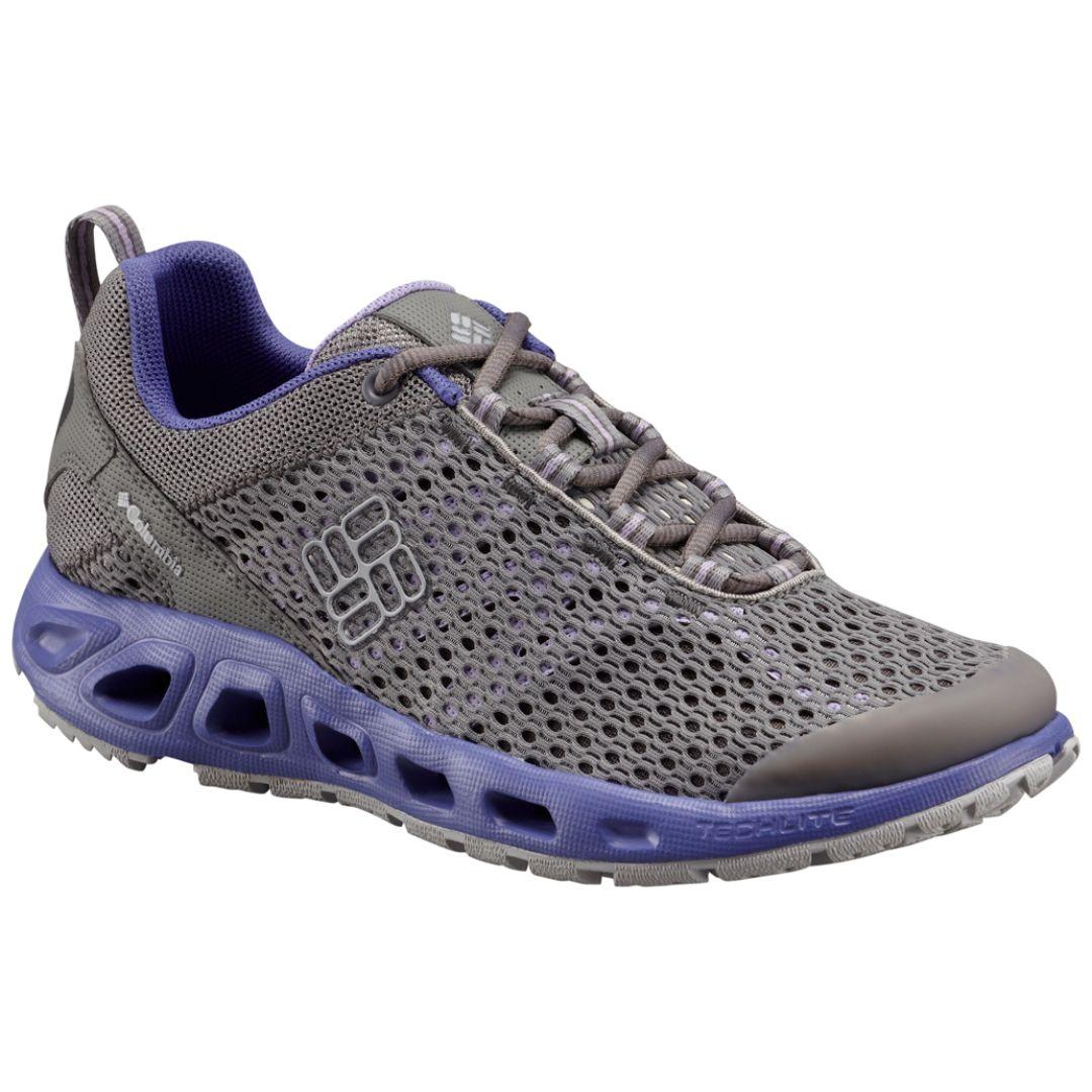 Columbia Women Grey Omni-Grip Drainmaker III Low Shoes