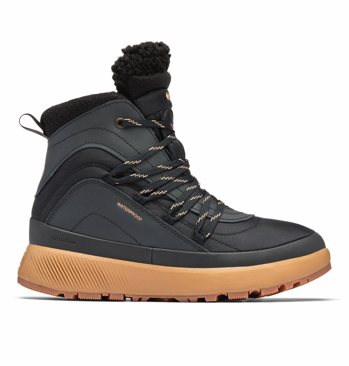 Columbia Women Black Omni-Heat Reflective Red Hills Shoes