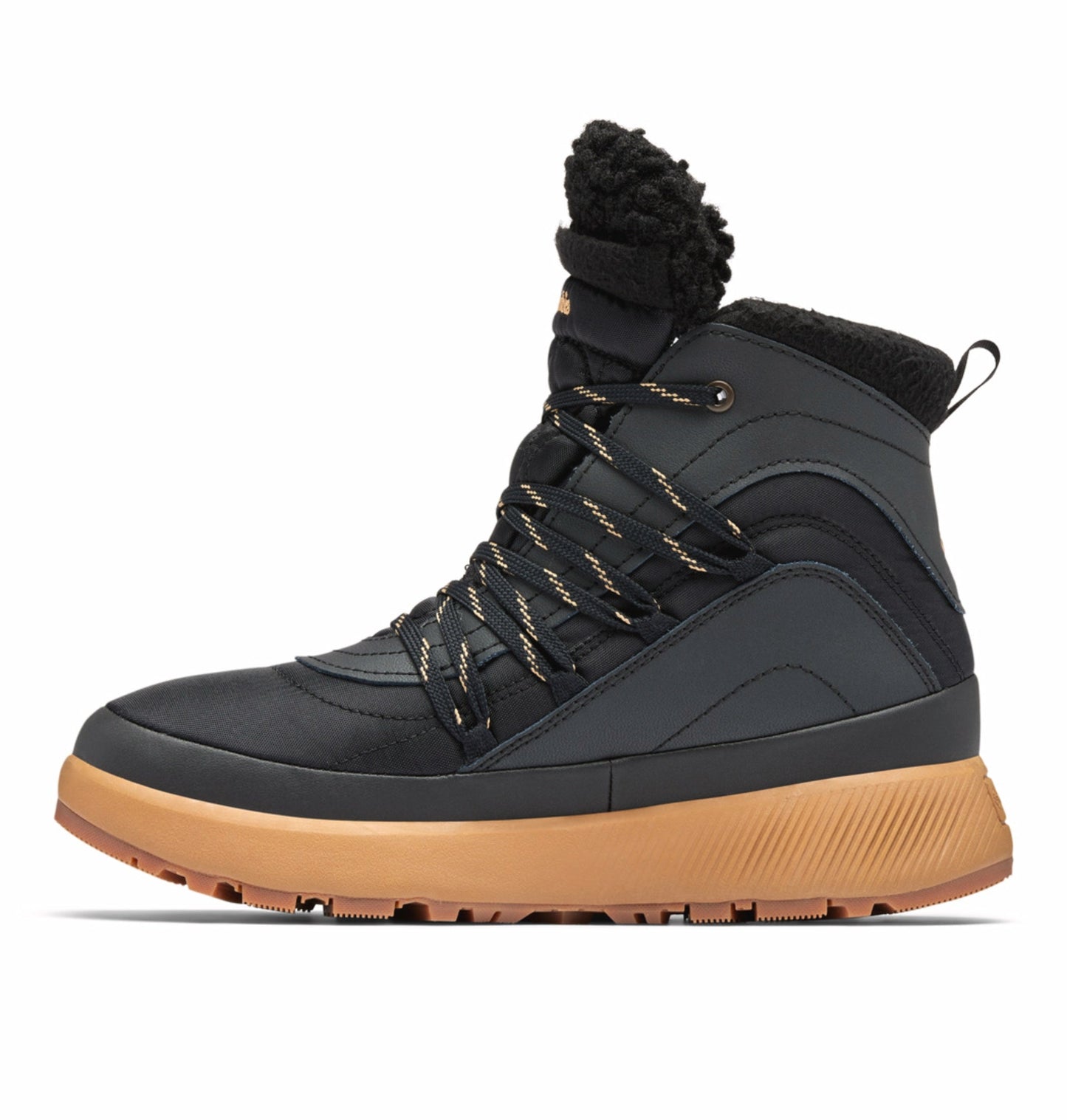 Columbia Women Black Omni-Heat Reflective Red Hills Shoes