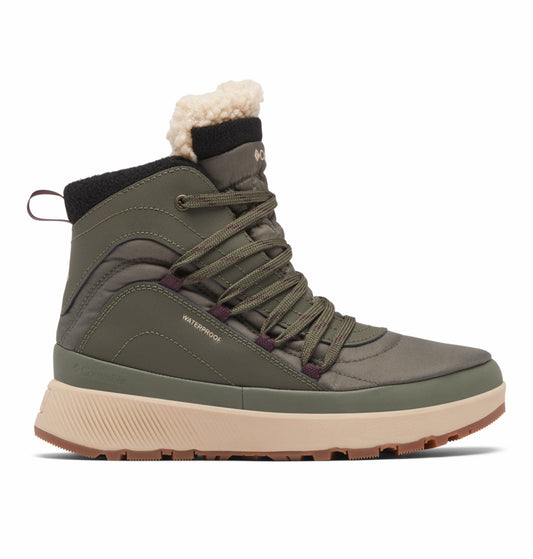 Columbia Women Green Omni-Heat Reflective Red Hills Mid Shoes