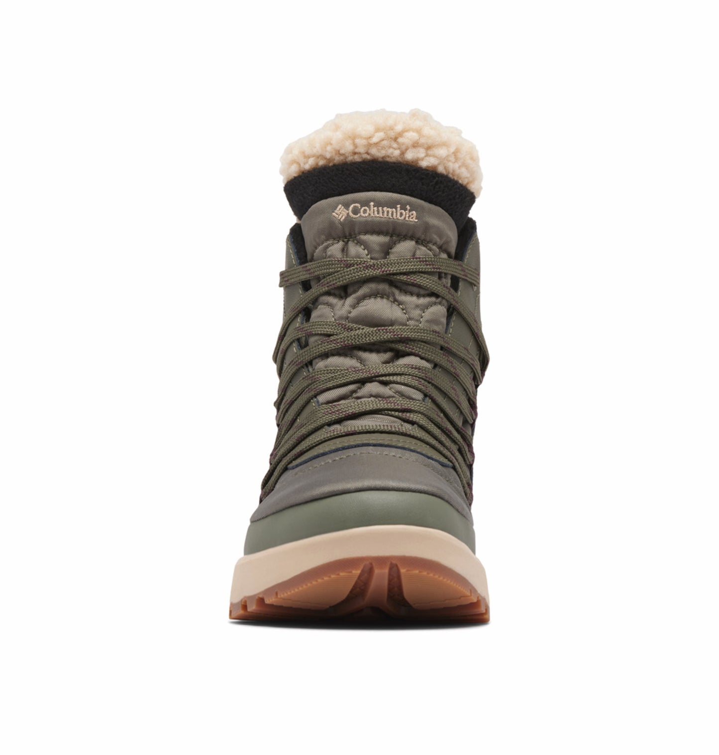 Columbia Women Green Omni-Heat Reflective Red Hills Mid Shoes
