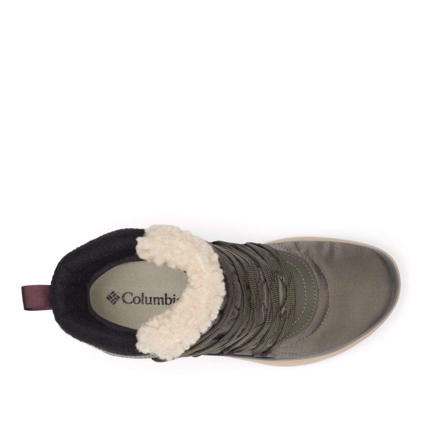 Columbia Women Green Omni-Heat Reflective Red Hills Mid Shoes