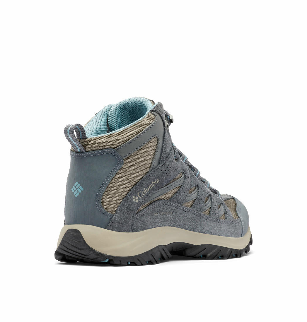 Columbia Women Grey CRESTWOOD MID Water Resistant Shoes