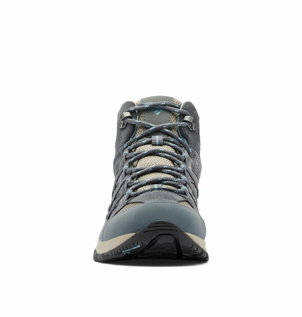 Columbia Women Grey CRESTWOOD MID Water Resistant Shoes