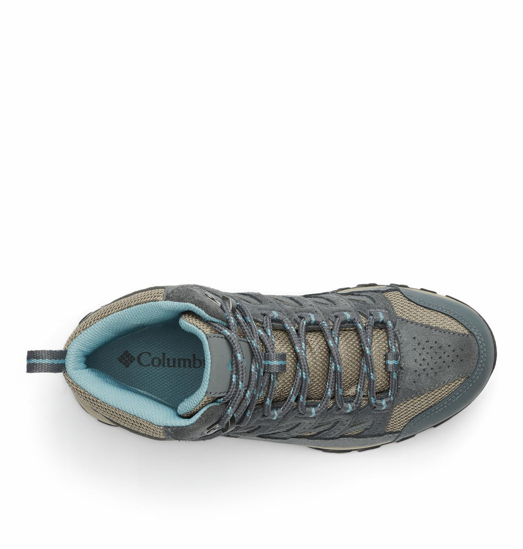 Columbia Women Grey CRESTWOOD MID Water Resistant Shoes