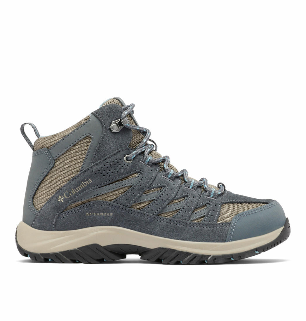 Columbia Women Grey CRESTWOOD MID Water Resistant Shoes