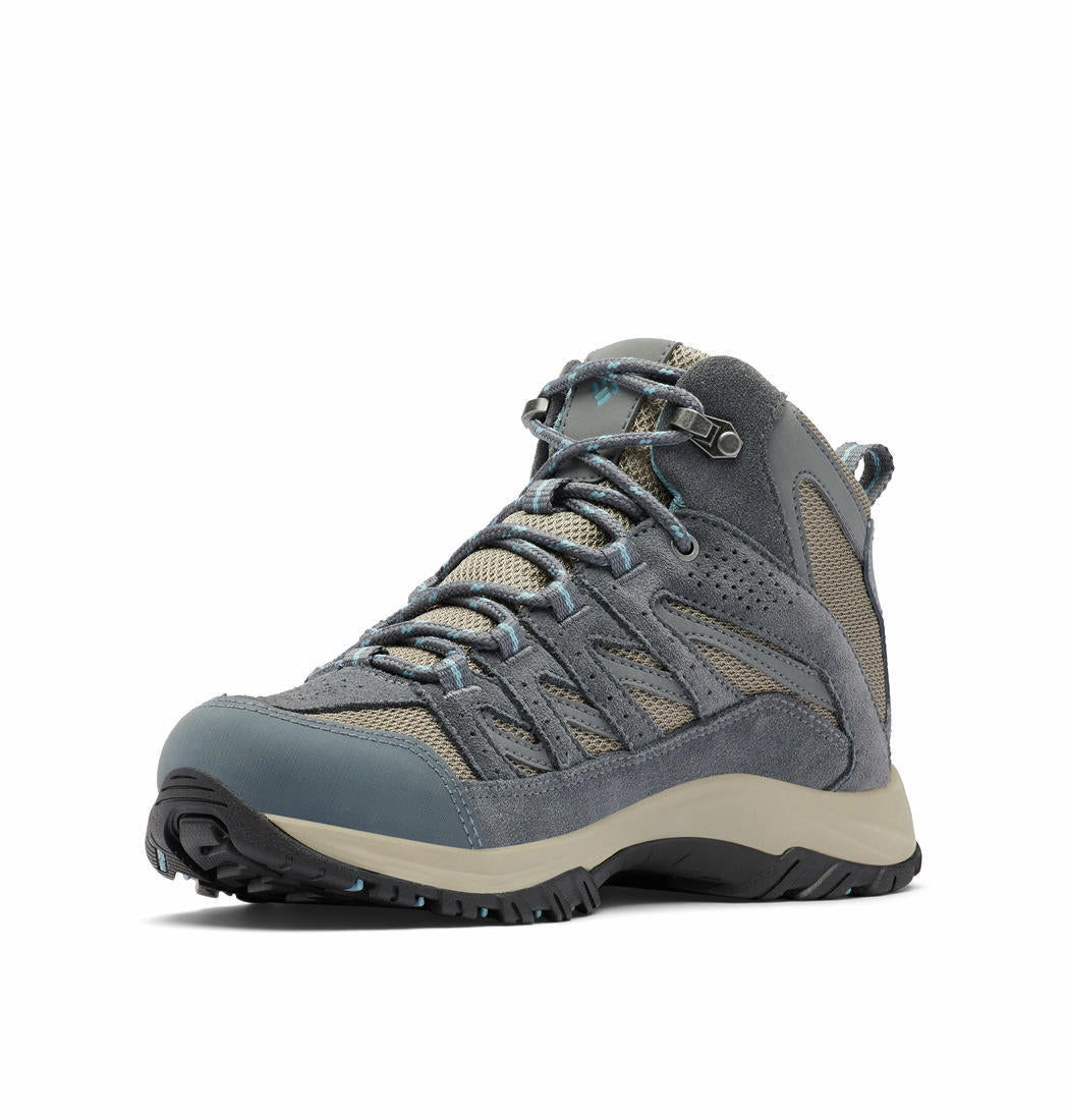 Columbia Women Grey CRESTWOOD MID Water Resistant Shoes