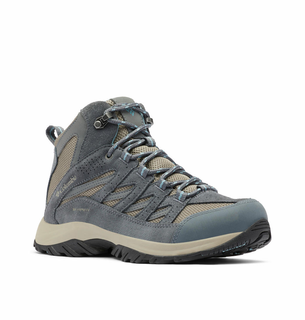 Columbia Women Grey CRESTWOOD MID Water Resistant Shoes
