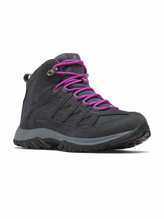Columbia Women Grey Crestwood Mid Water Resistant Shoes