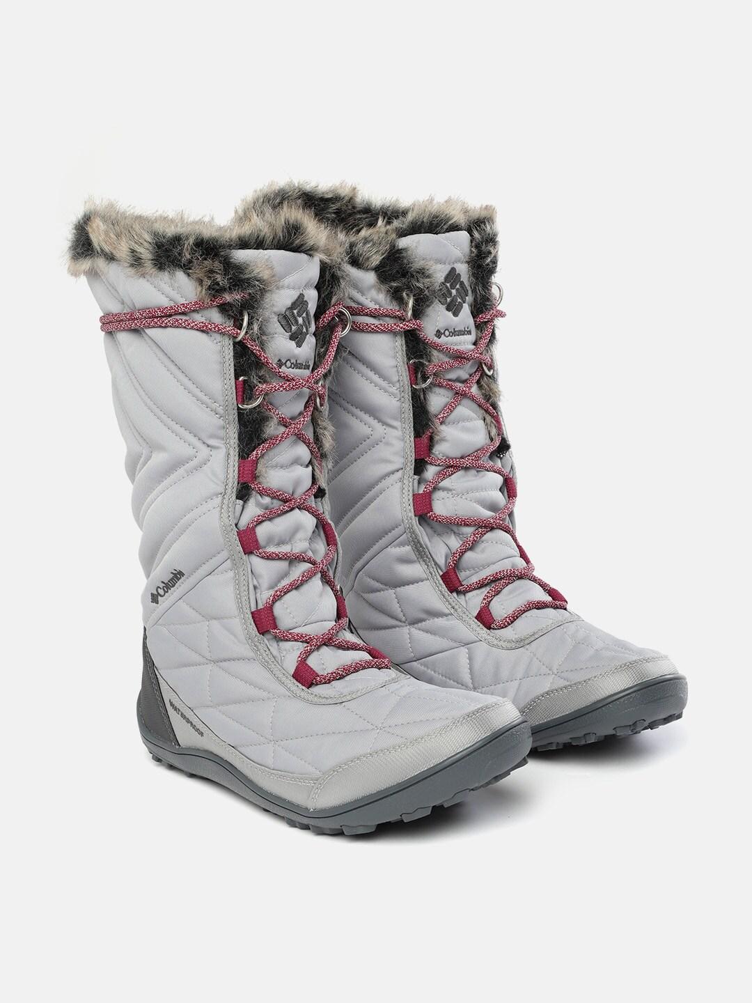 Columbia Women Grey MINX MID III Water Resistant Shoes