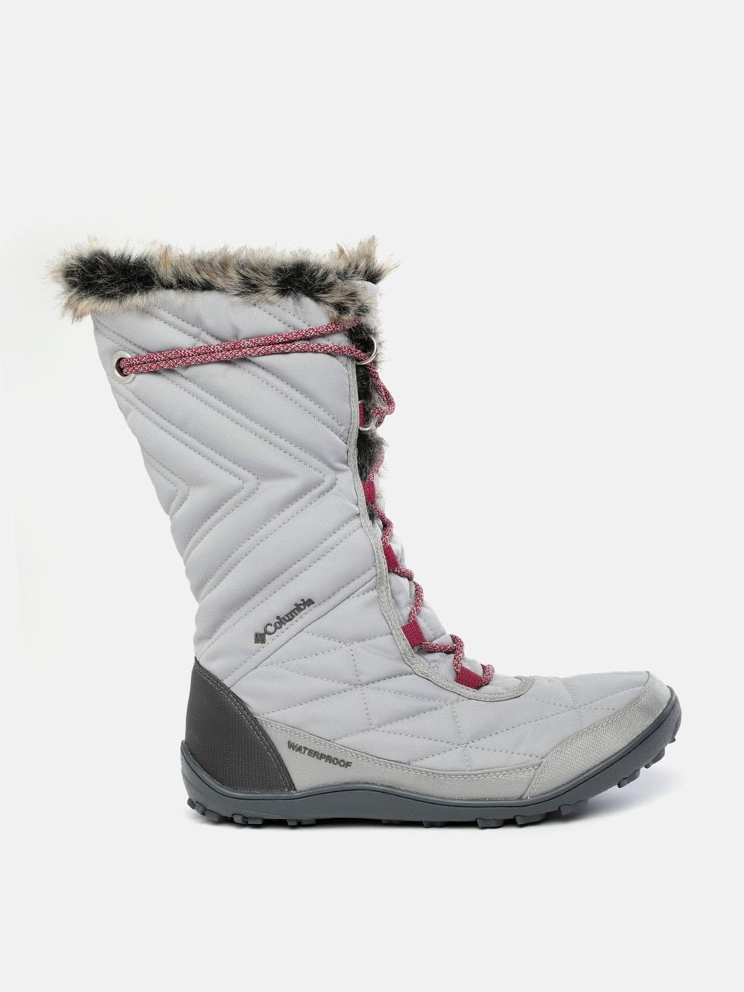 Columbia Women Grey MINX MID III Water Resistant Shoes