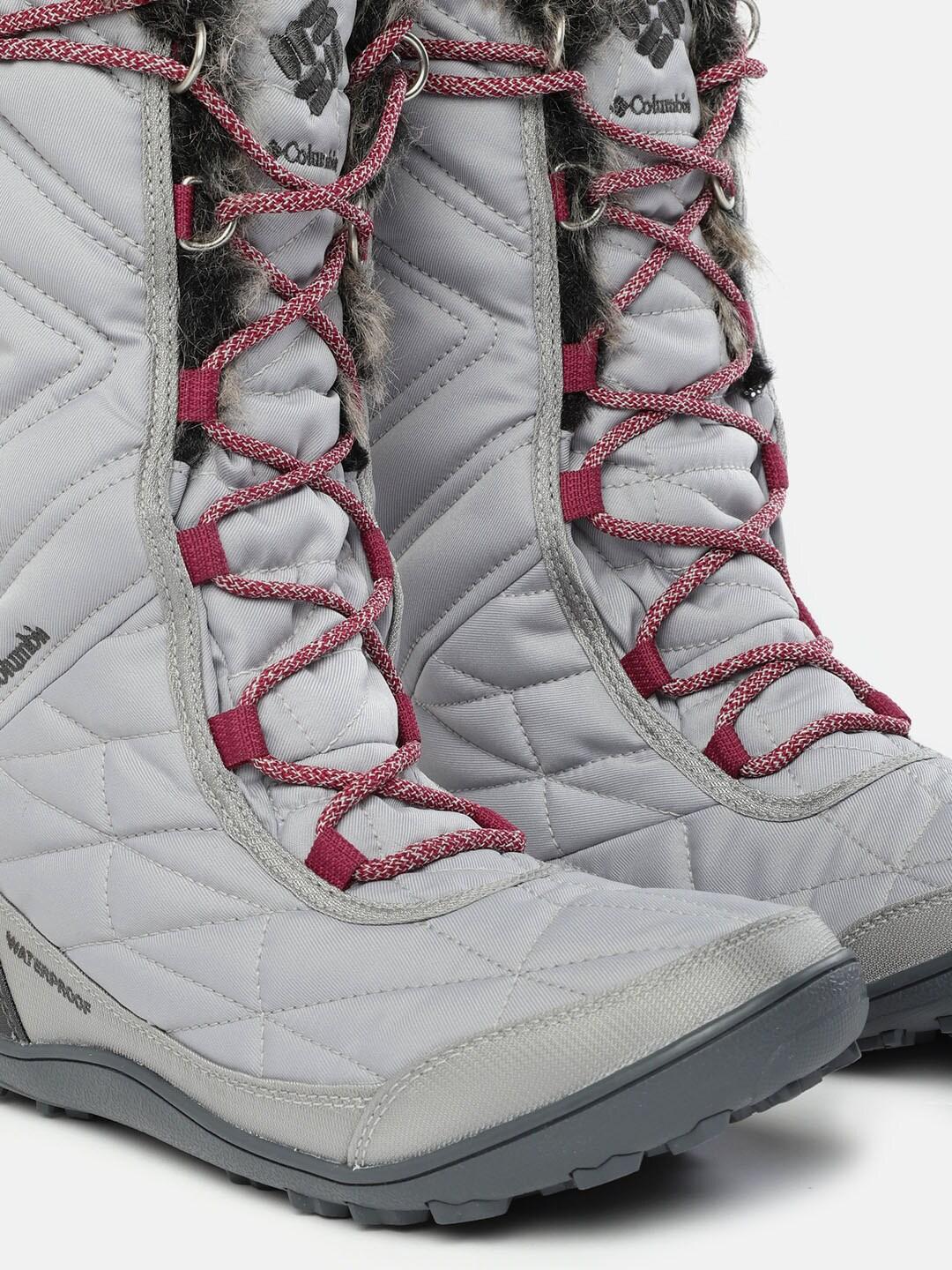 Columbia Women Grey MINX MID III Water Resistant Shoes