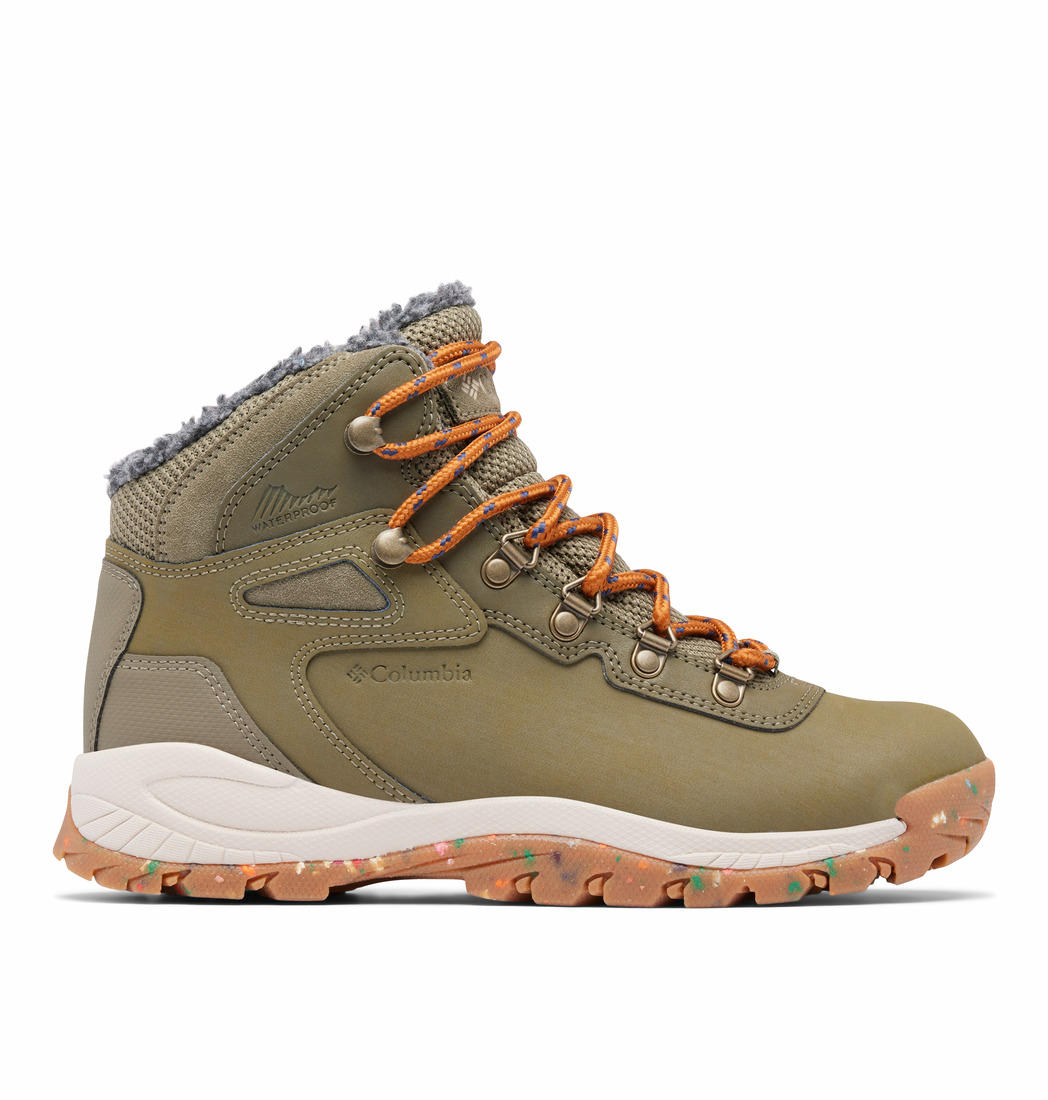 Columbia Womens Olive NEWTON RIDGE WP OMNI-HEAT II