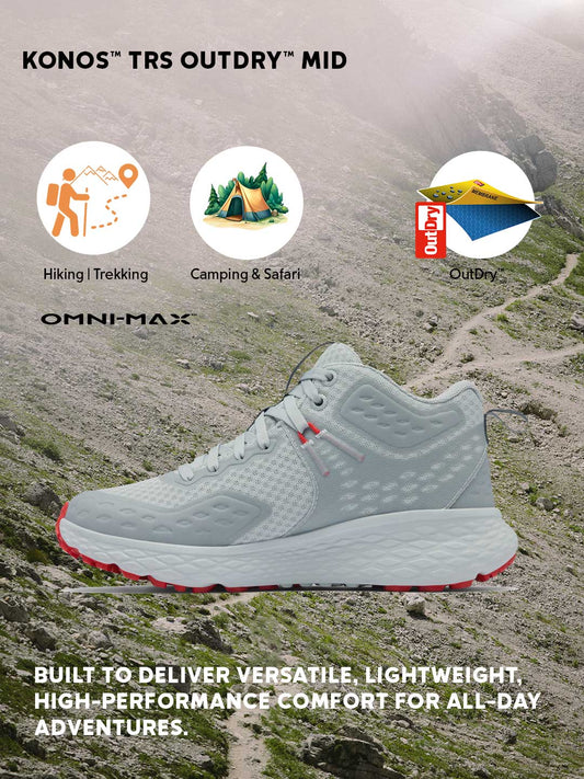 Columbia Women Grey OutDry Konos TRS Waterproof Hiking & Trekking Shoes