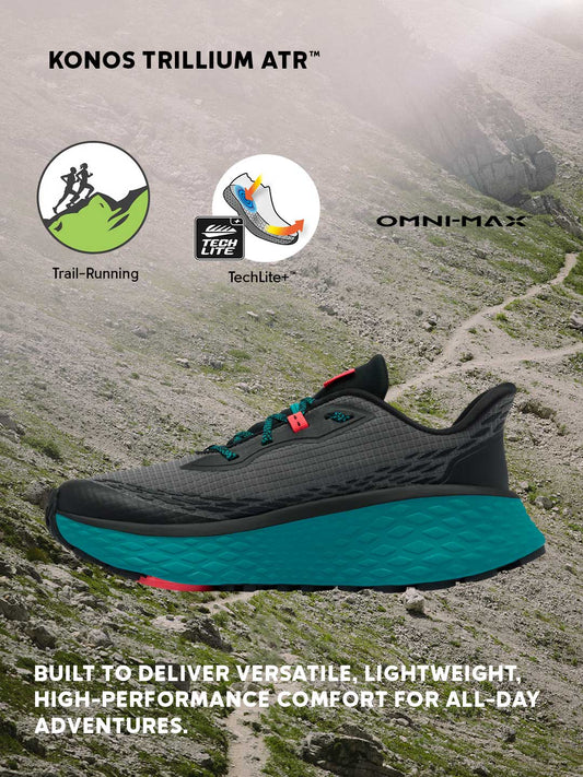 Columbia Women Grey Omni-Max Konos Trillium ATR Trail Running Shoes