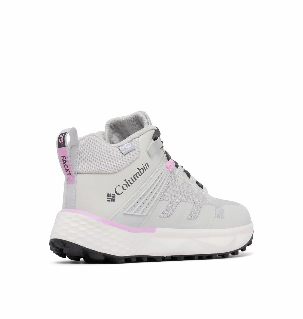 Columbia Womens Grey Facet 75 Mid Outdry Shoes