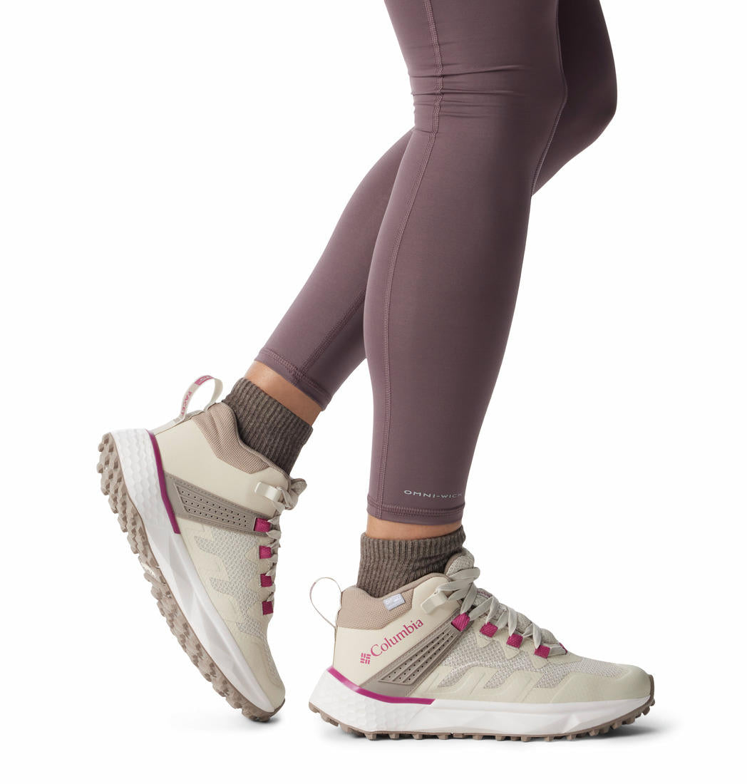 Columbia Womens Cream Facet 75 Mid Outdry Shoes
