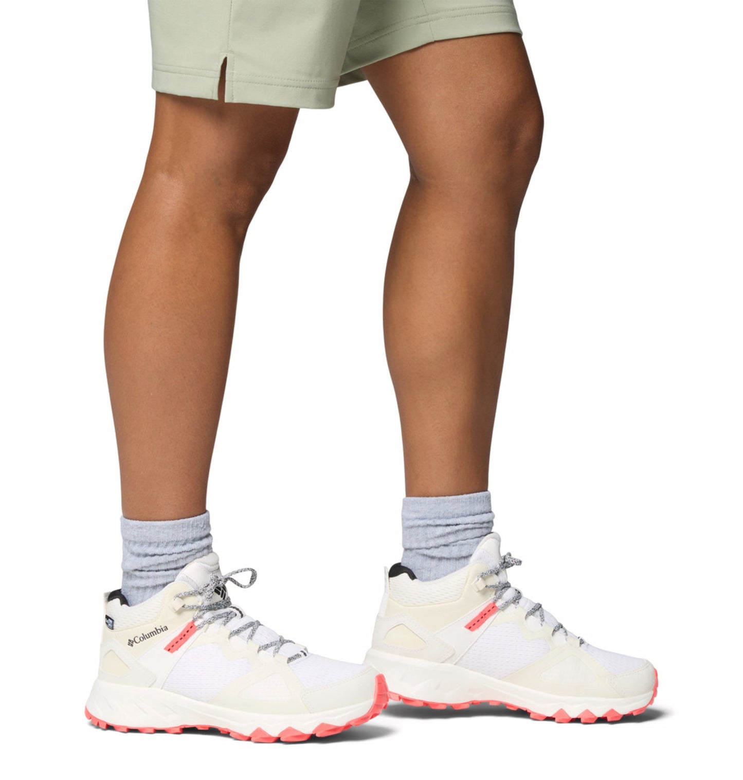 Columbia Women Off- White OutDry Peakfreak Hera Hiking & Trekking Shoes (Fully Waterproof)