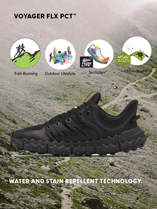 Columbia Women Black Omni-Shield Voyager FLX PCT Trail Running Shoes