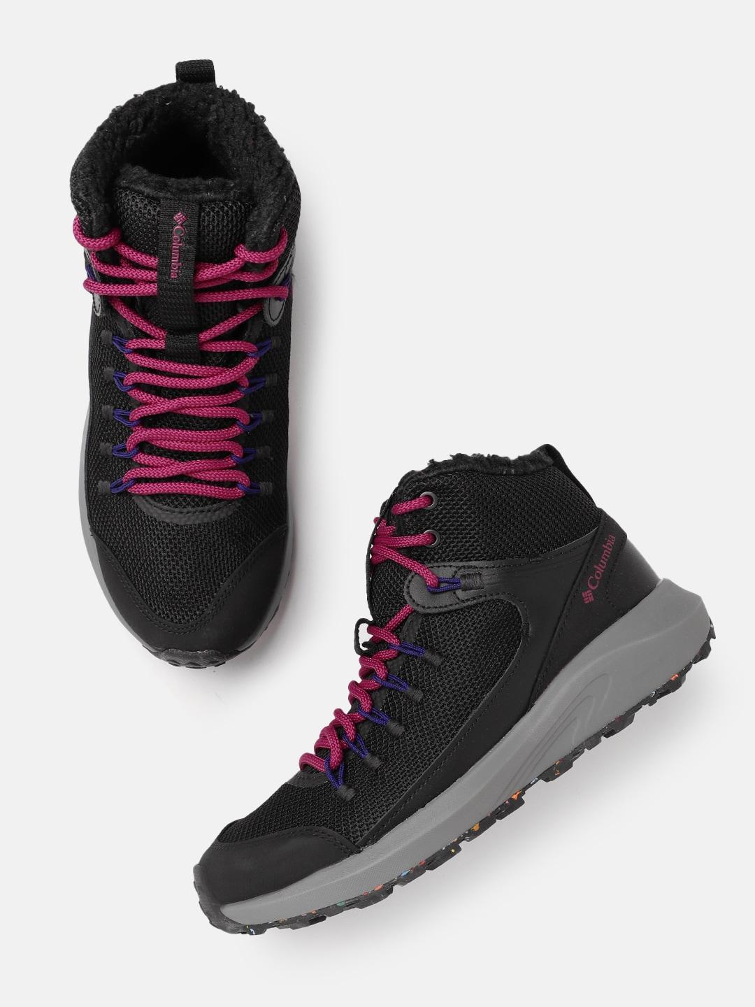 Columbia Women Black TRAILSTORM MID OMNI HEAT Water Resistant Shoes