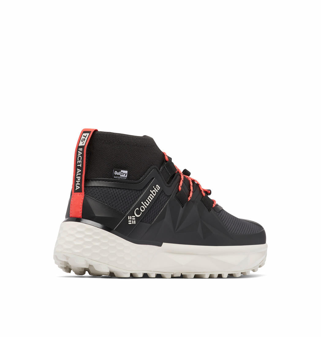 Columbia Womens Black Facet 75 Alpha Outdry Shoes