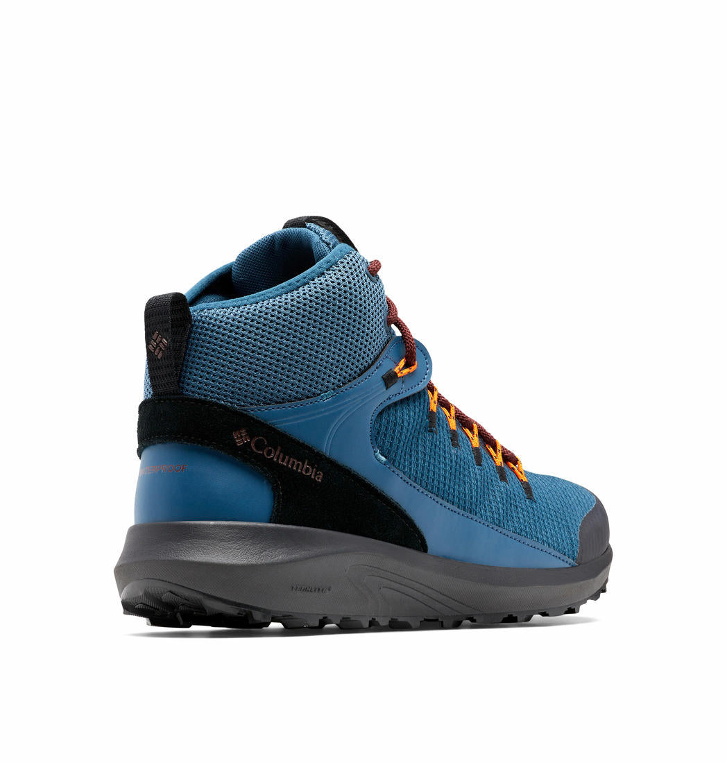 Columbia Mens Blue Trailstorm Mid Waterproof Shoes