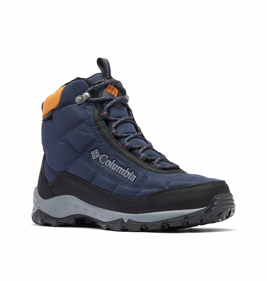 Columbia Men Blue FIRECAMP BOOT Water Resistant Shoes