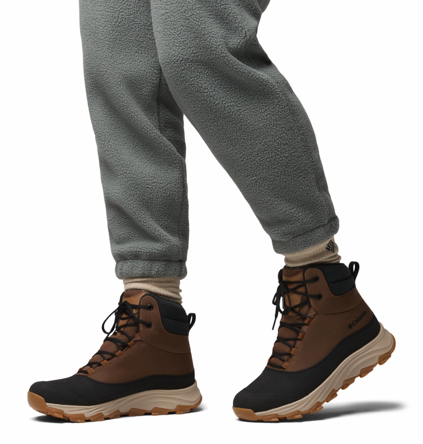Columbia Men Brown Omni-Heat Reflective Expeditionist Protect Shoes