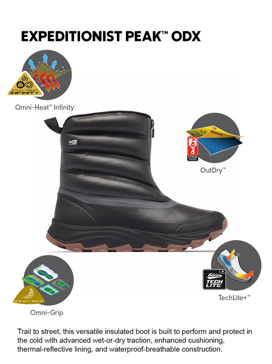 Columbia Men Black Omni-Heat Inifnity Expeditionist Peak Odx Mid Shoes