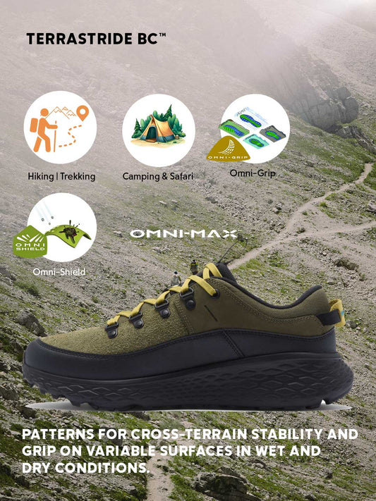 Columbia Men Olive Green Omni-Grip Terrastride BC Shoes
