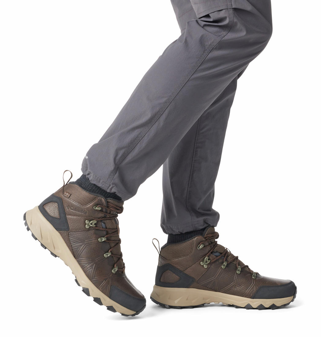 Columbia Mens Brown PEAKFREAK II MID OUTDRY LEATHER