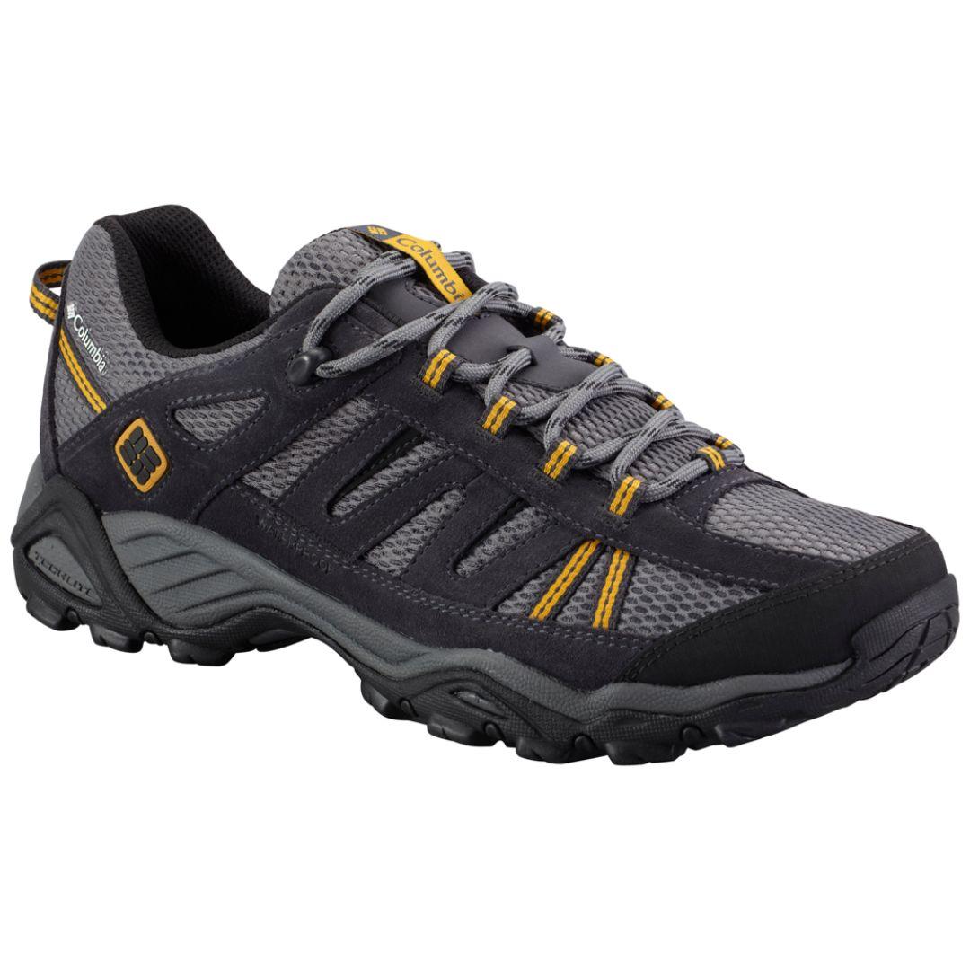Columbia Men Grey Omni-Grip North Plains Low Shoes